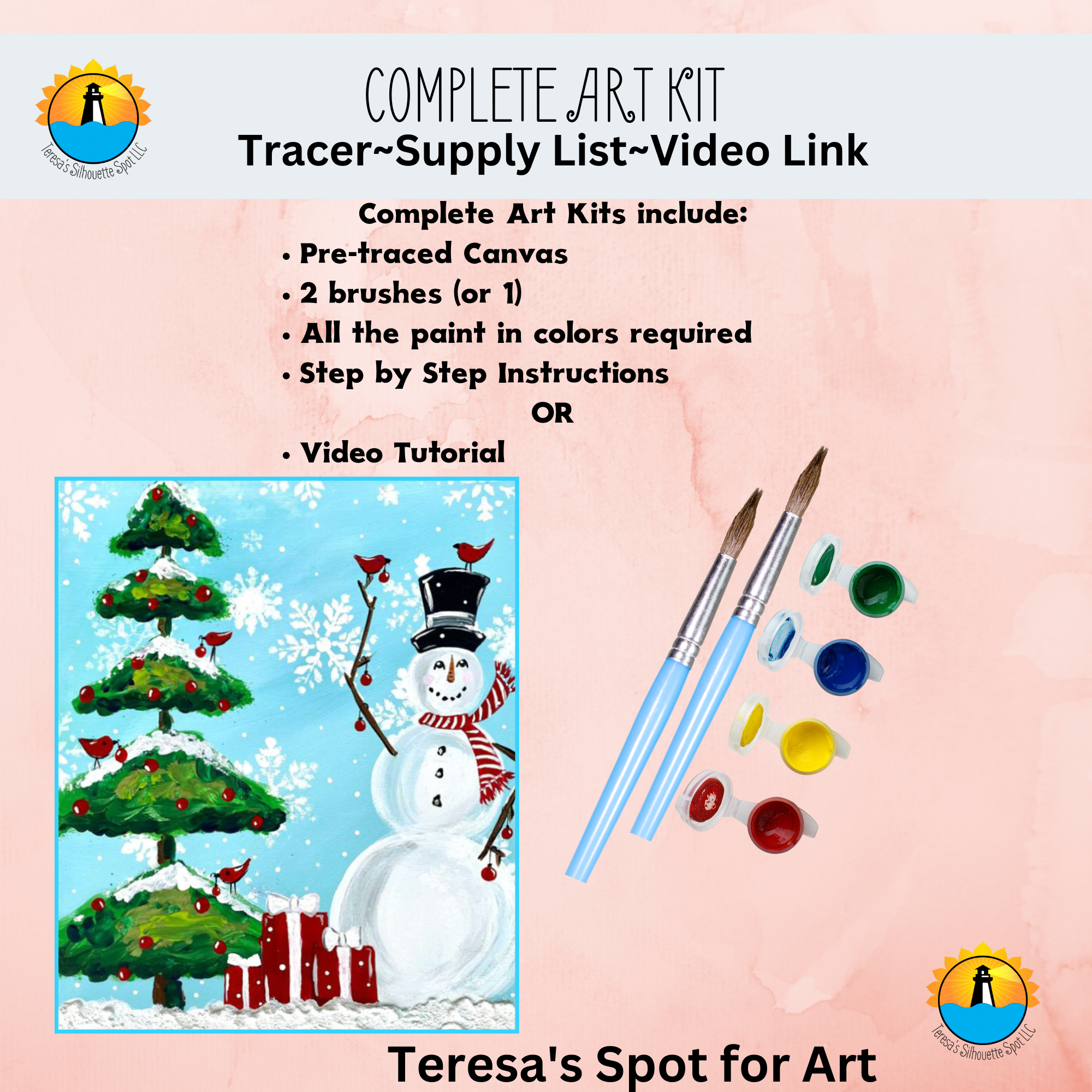 Canvas Art Snowman Complete Paint Party Kits – Teresa's Spot for