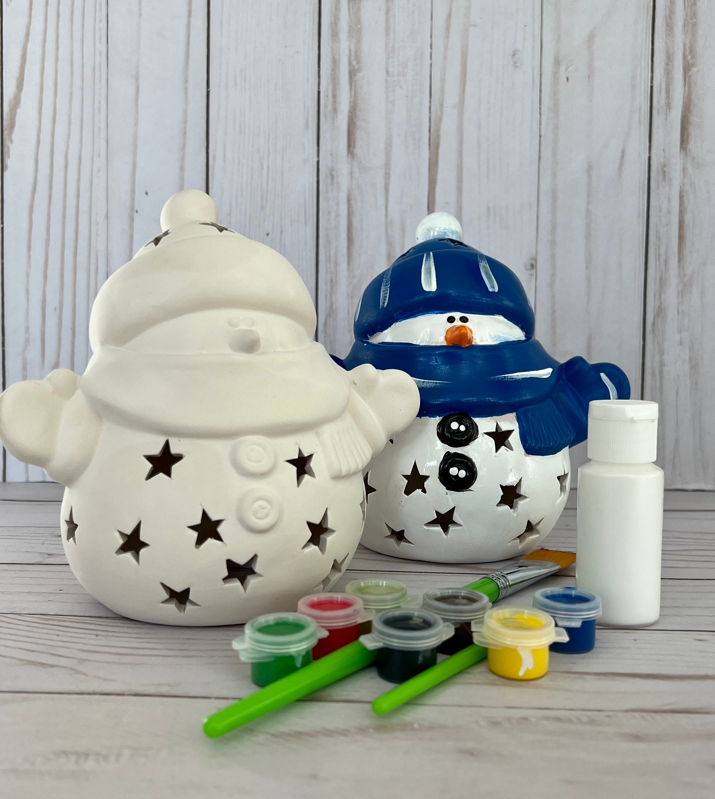 DIY Snowman Face Sled Art Kits for Kids and Adults – Teresa's Spot