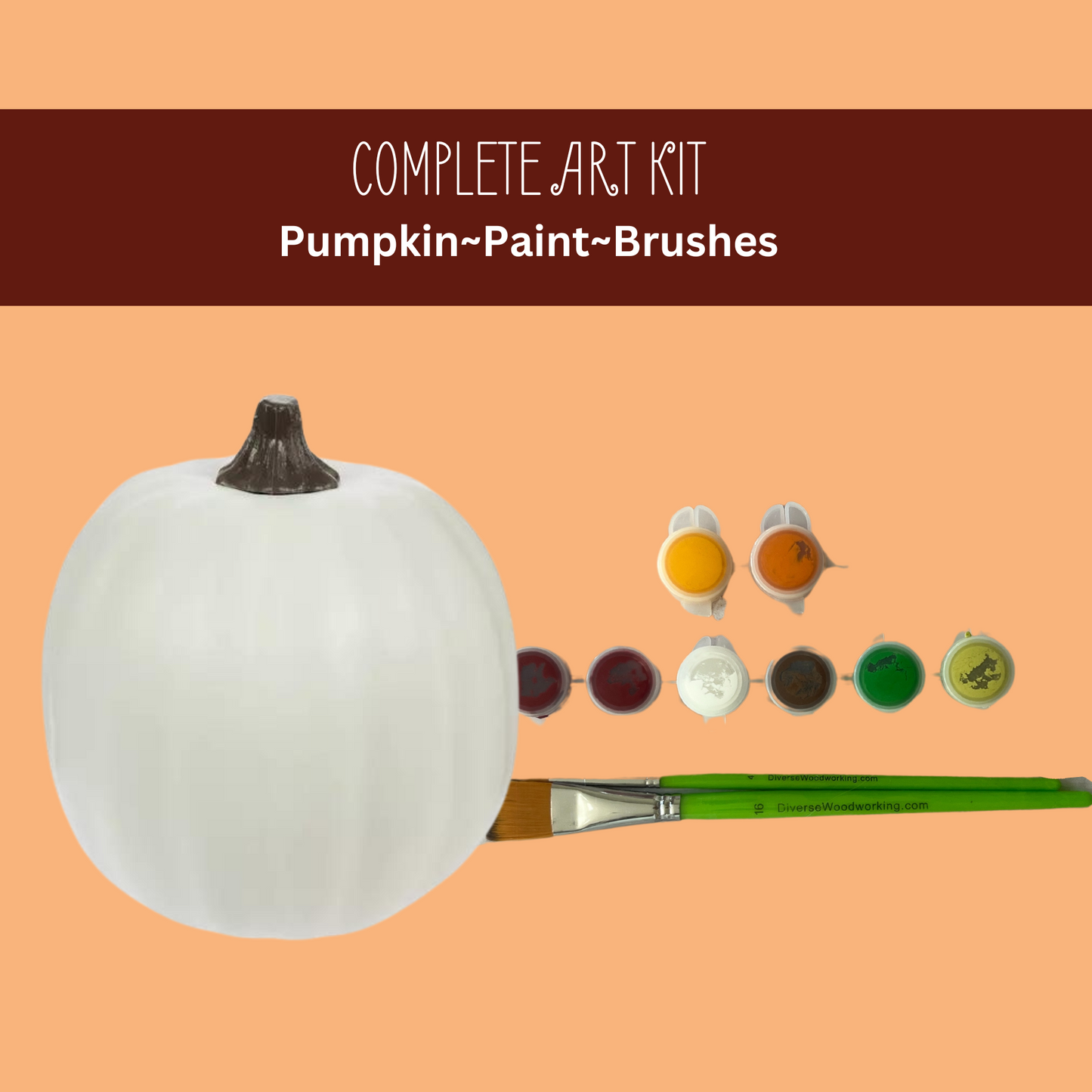 Creative Course Collab Fall Flair Pumpkin or Gourd Complete Art Kit