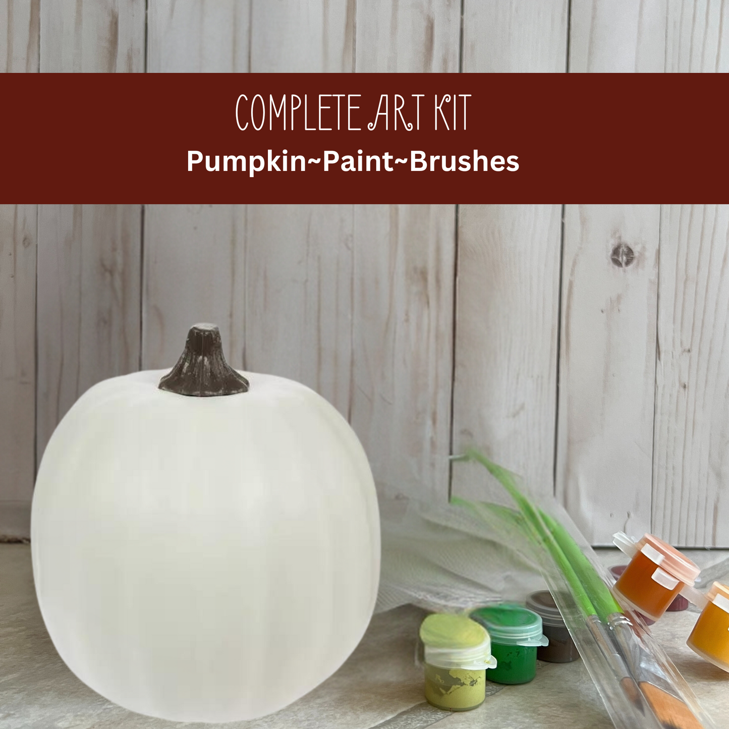 Creative Course Collab Fall Flair Pumpkin or Gourd Complete Art Kit