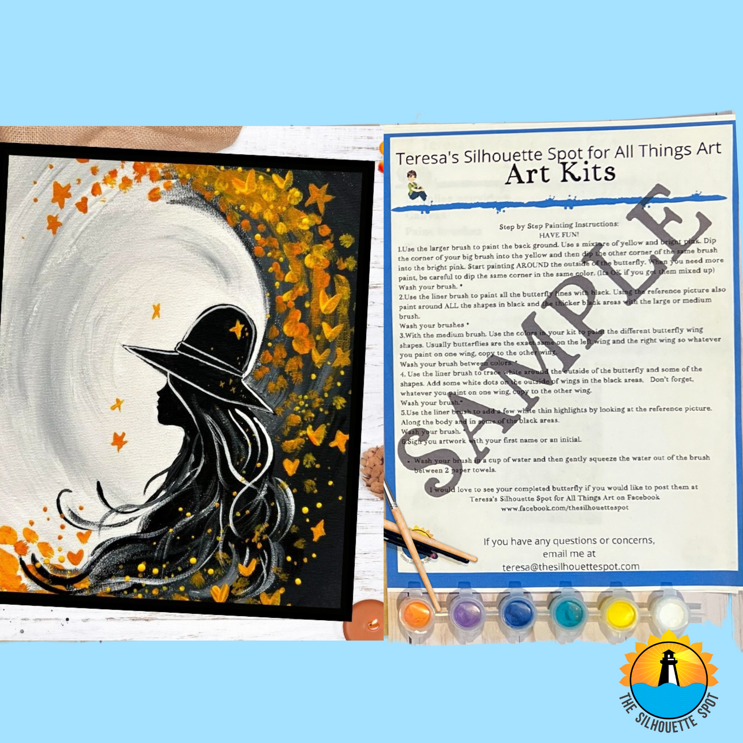 Canvas Complete Art Kit! Virtual at home Magic Woman DIY Art! Great For Beginners!