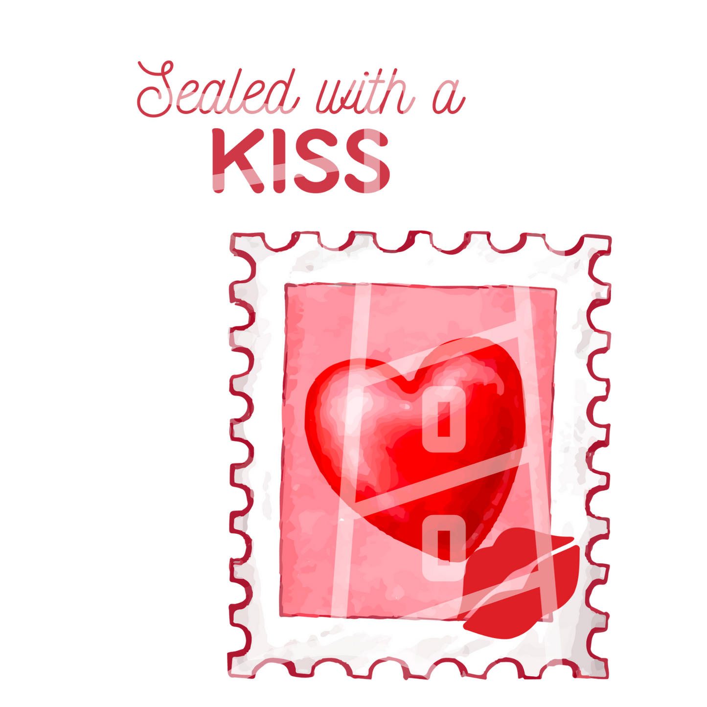 Valentine FREE Digital Download Art. Sealed with a Kiss Digital Download