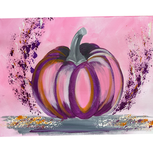 Pink Pumpkin for Breast Cancer Awareness Complete Art Kit