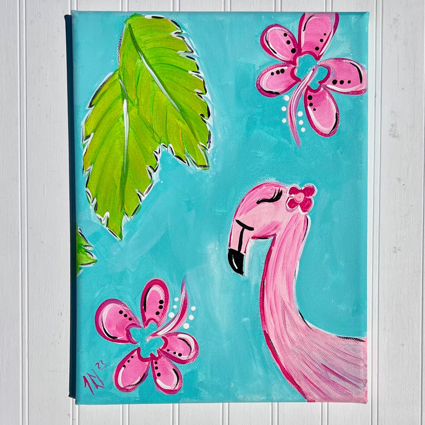Flamingo Tropical Beach Art Kit