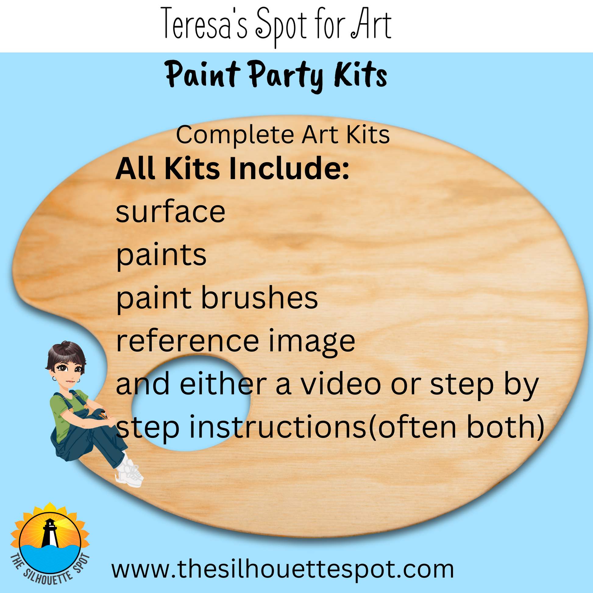 Snow Globe Snowman Scene Art Party Kit! At Home Paint Party Supplies! –  Teresa's Spot for All Things Art