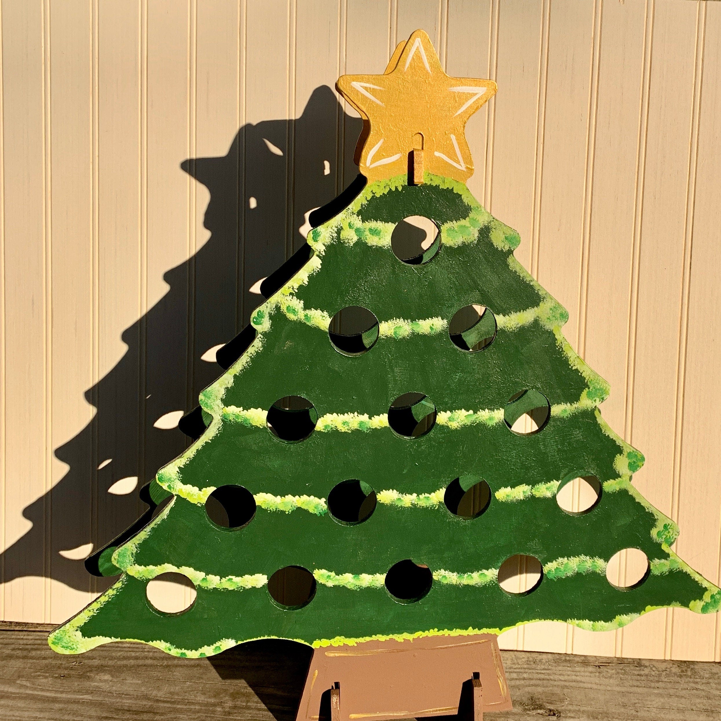 Christmas tree cheap wine bottle holder