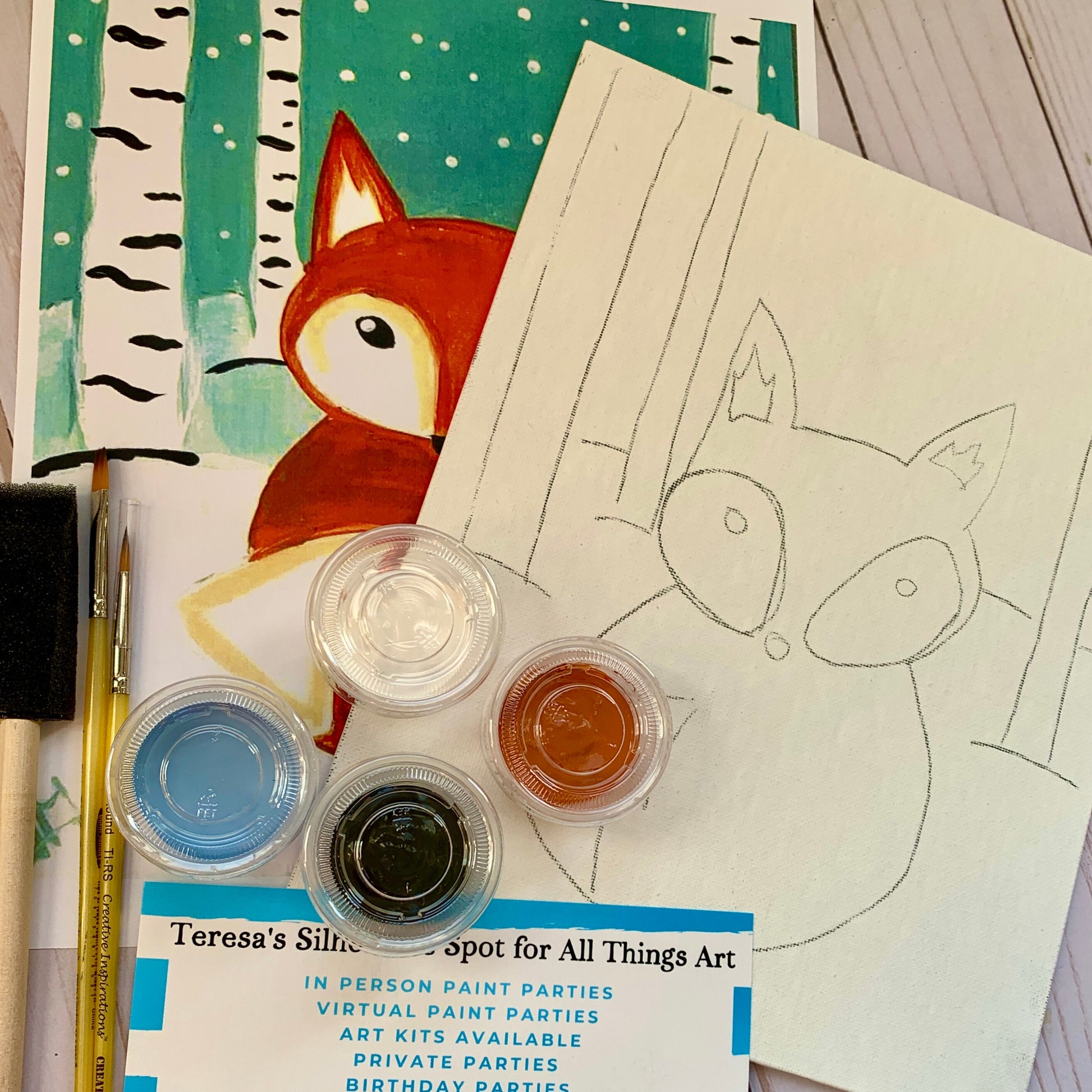 Winter Fox Art kit for Girls and Boys – Teresa's Spot for All